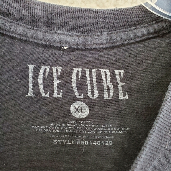 Ice Cube Lightning Black T-Shirt Mens XL AOP Short Sleeves Crewneck Cotton - Picture 5 of 7
